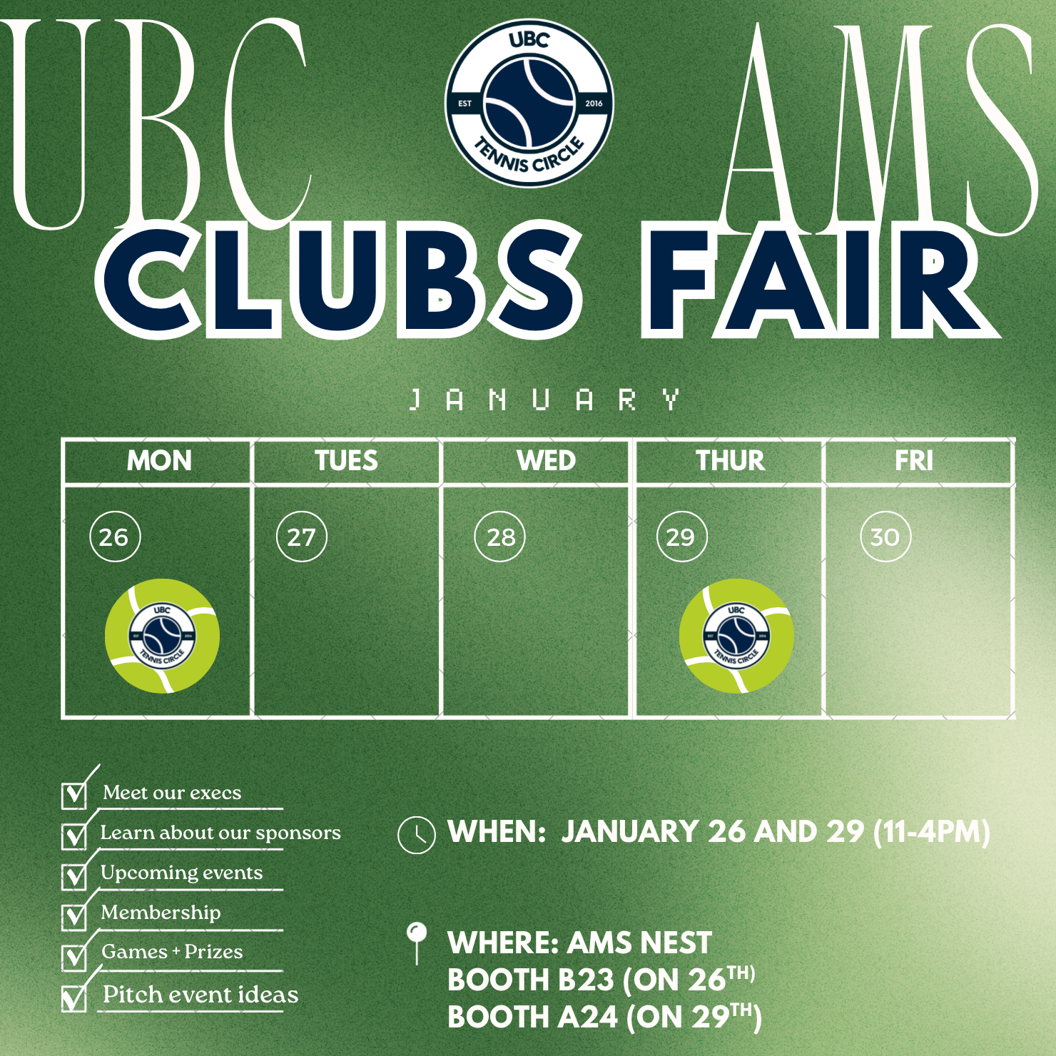 UBC AMS Club Fair